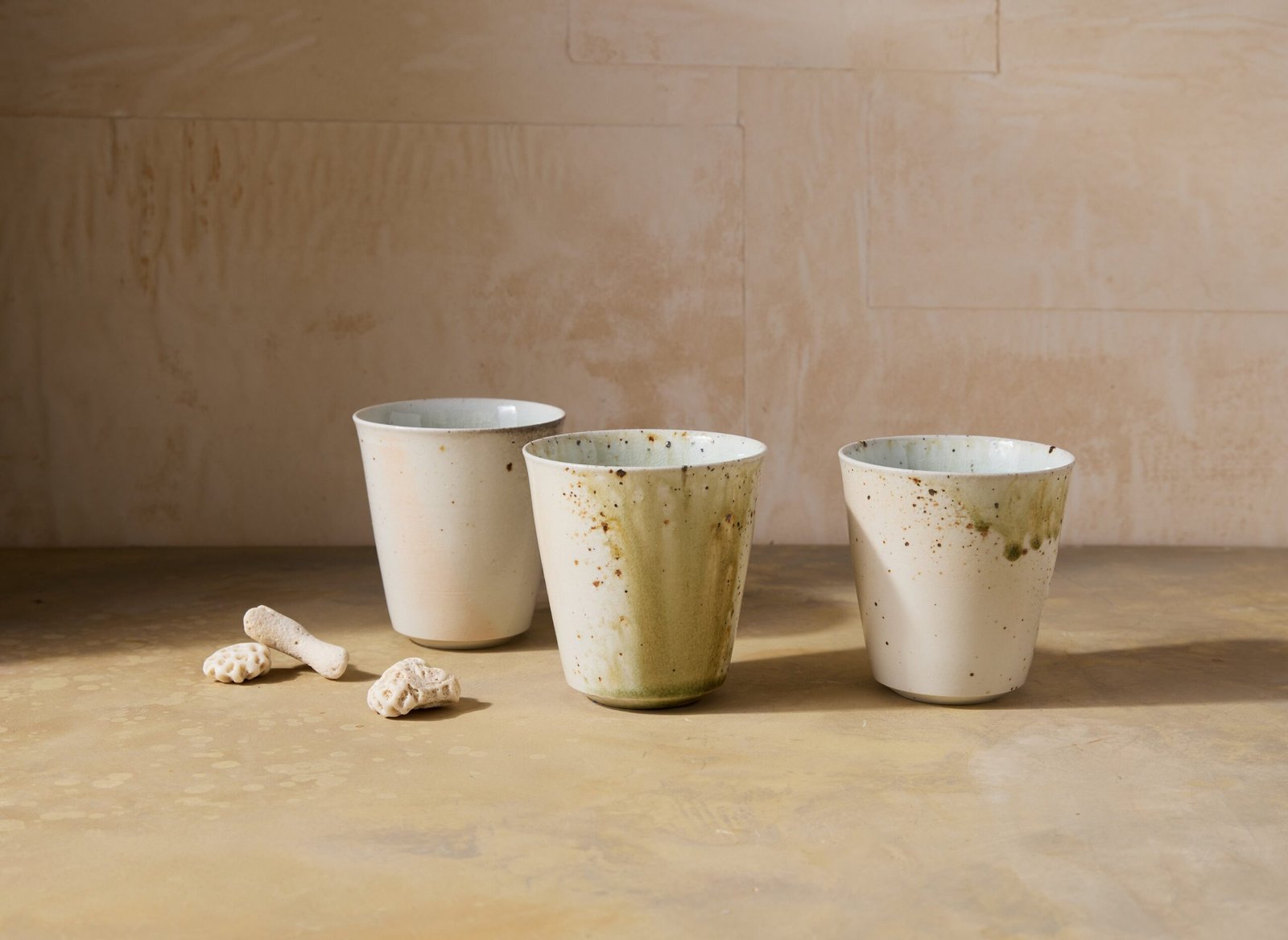 Kazegama-Fired Porcelain Cup, Celadon Glaze, no.3 - Image 4