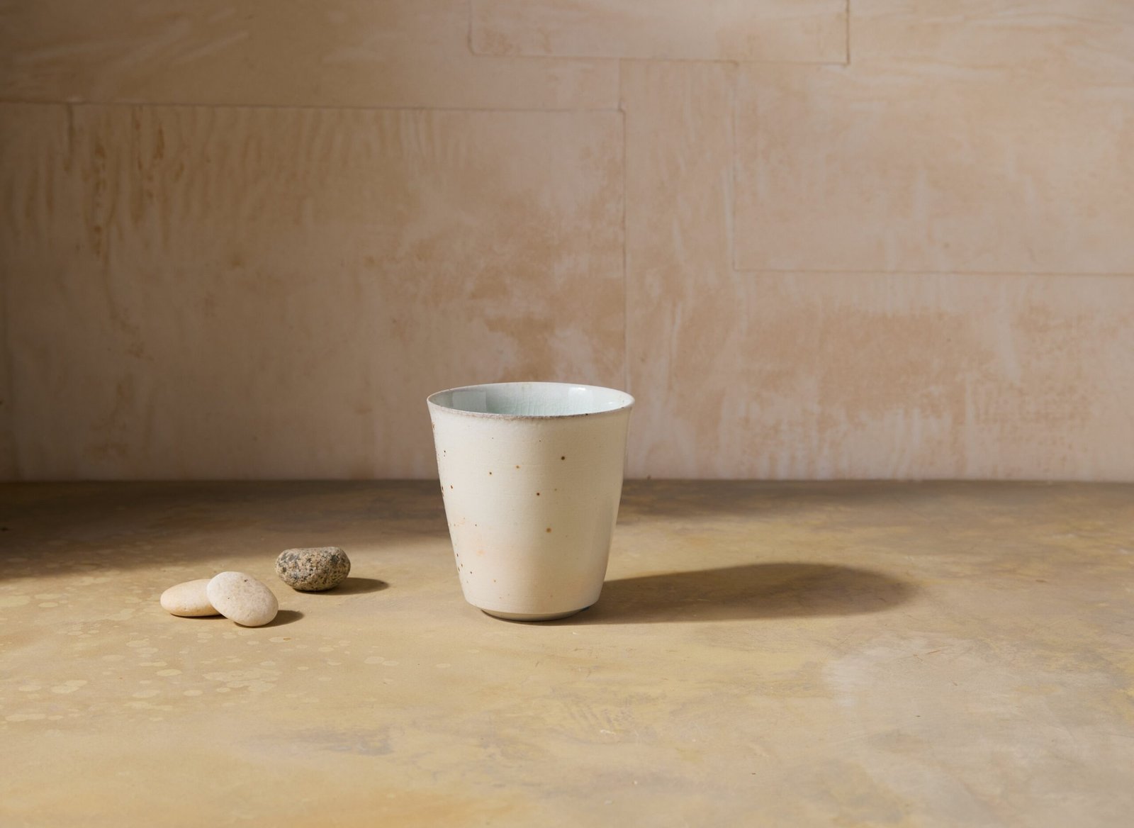 Kazegama-Fired Porcelain Cup, Celadon Glaze, no.3 - Image 2