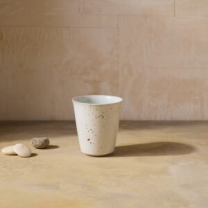 Kazegama-Fired Porcelain Cup, Celadon Glaze | 17