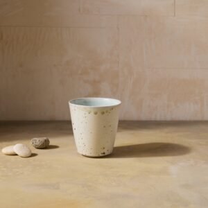 Kazegama-Fired Porcelain Cup, Celadon Glaze | 18